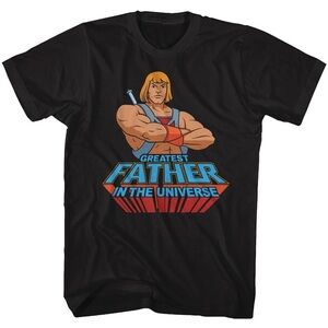 Masters Of The Universe Greatest Dad Black Adult Tshirt